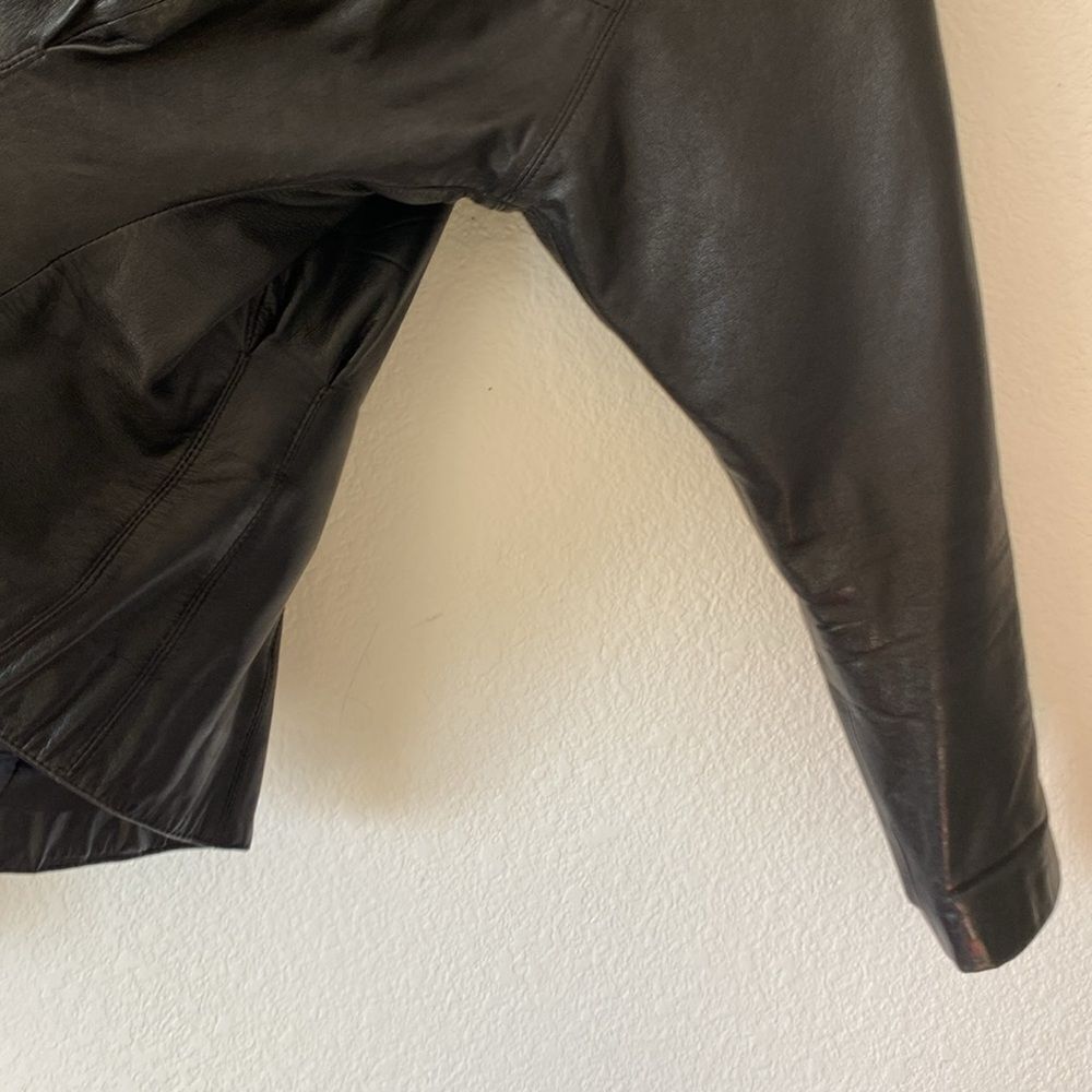 Vintage 1980s Wilson’s Leather cropped leather jacket - Picture 7 of 12